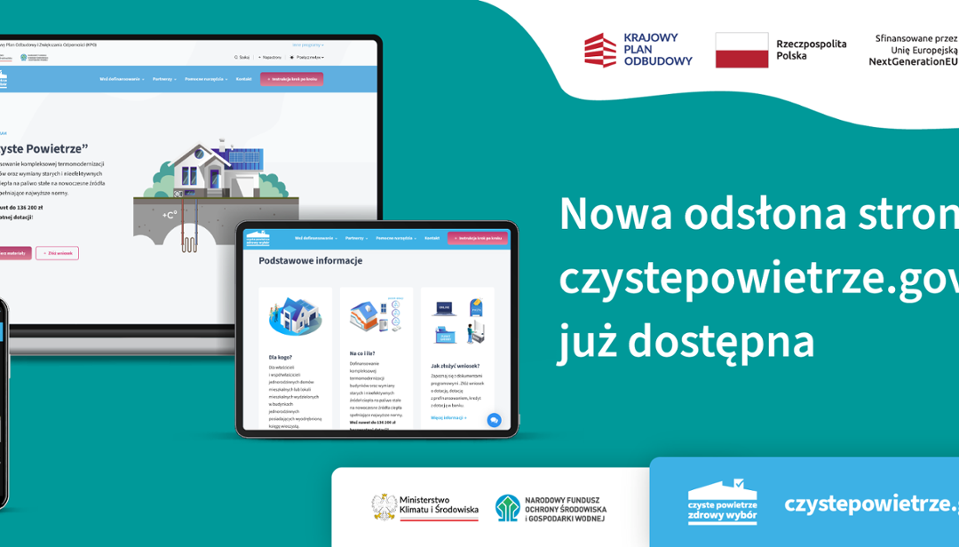 Nowa odsłona strony czystepowietrze.gov.pl