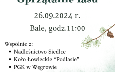 Akcja sprzątania lasów w Balach